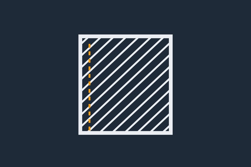 Simple graphic of a denim fabric swatch