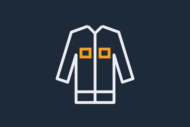 Simple graphic of a denim jacket
