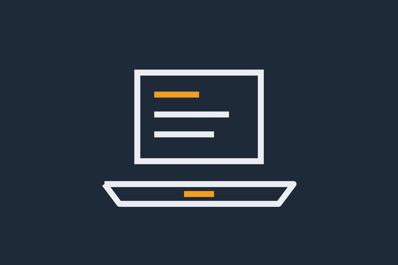 Simple graphic of a laptop