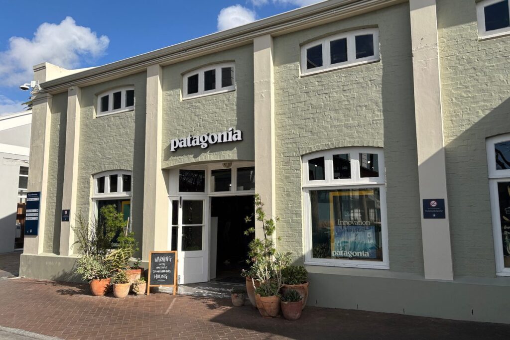 Front of the Patagonia store at the V&A Waterfront in Cape Town, South Africa